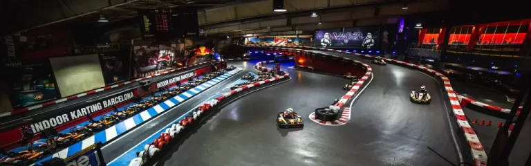 Cabecera Indoor Karting Barcelona